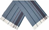 sjaal dames 180 x 65 cm polyester blauw one-size