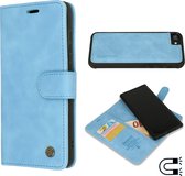 iPhone SE 2022 Hoesje Sky Blue - Casemania 2 in 1 Magnetic Book Case