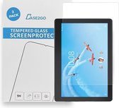 Tablet screenprotector geschikt voor Lenovo Tab E10 (TB-X104f) - Case-friendly screenprotector - 2 stuks - Tempered Glass - Transparant