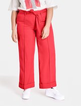 SAMOON Dames 7/8-broek met wijde pijpen van lyocell Strawberry Red-46
