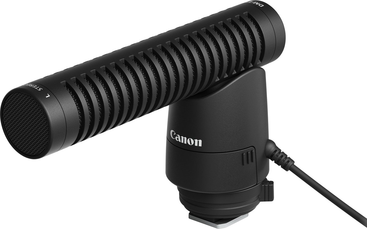 Canon DM-E1 Digital camera microphone Bedraad Zwart