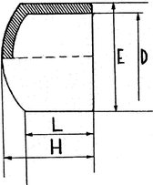 PVC eindkap 2½" binnendraad PN10