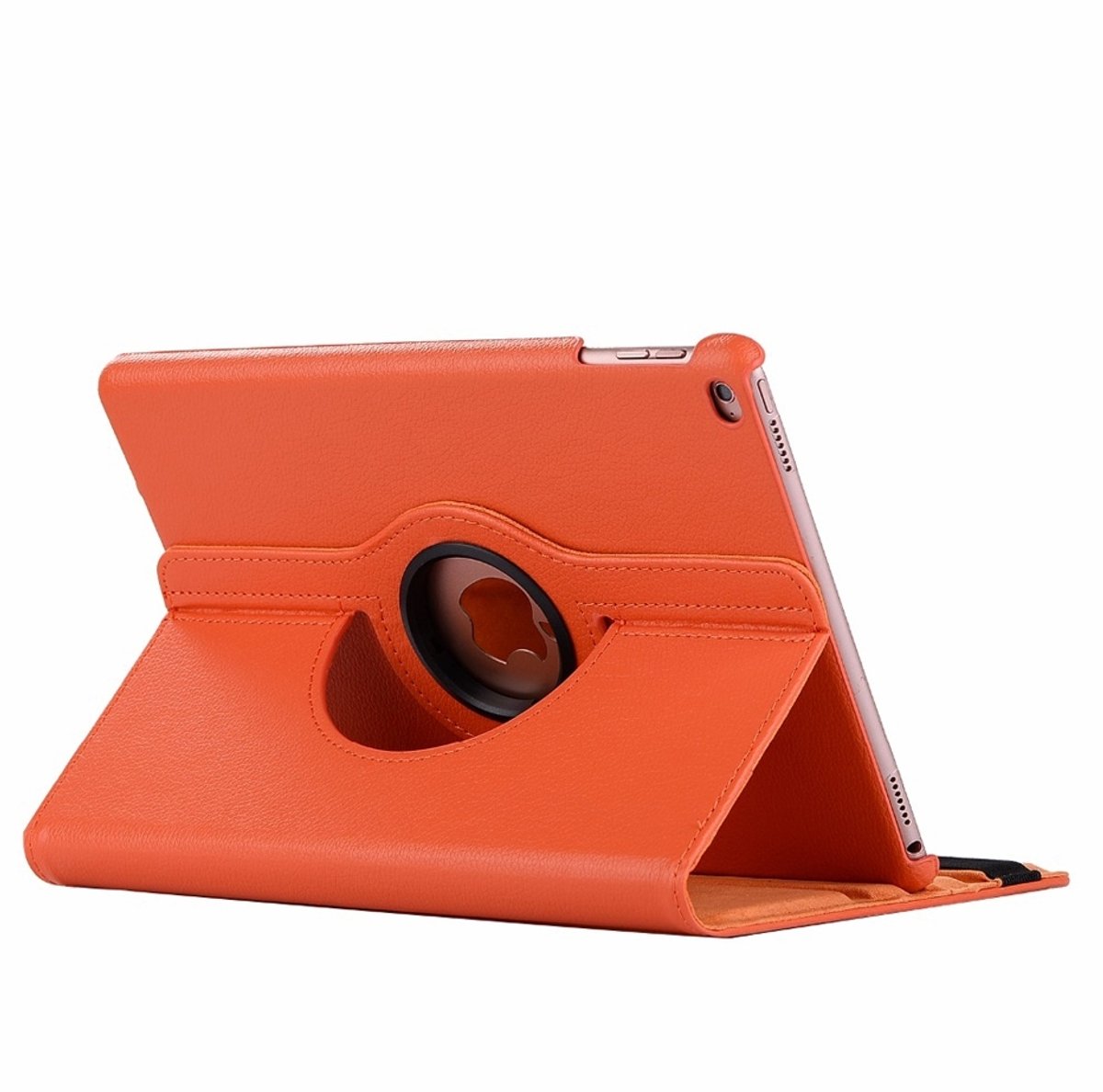 Mobigear Tablethoes geschikt voor Apple iPad Mini 5 (2019) Hoes | Mobigear DuoStand Draaibare Bookcase - Oranje
