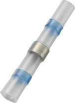TRU COMPONENTS 736437 Stootverbinder Met krimpkous 1 mm² 2.50 mm² Volledig geïsoleerd Blauw 20 stuk(s)