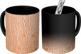 Magische Mok - Foto op Warmte Mok - Druppels op oranje - 350 ML - Uitdeelcadeautjes