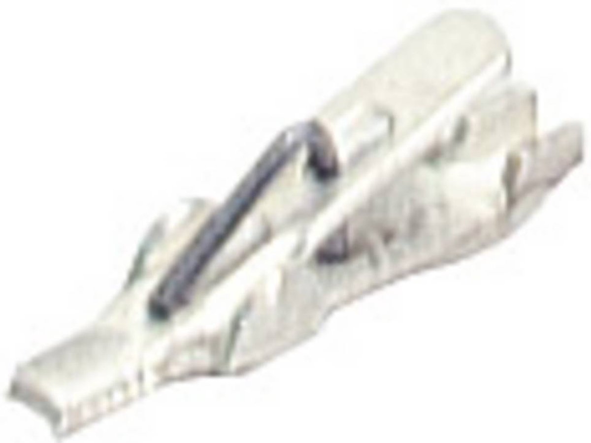 SKS Hirschmann AGF 1 Miniatuur krokodilklem Wit Klembereik (max.): 1 mm Lengte: 17 mm 1 stuk(s)