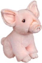 Pluche knuffeldier varken/biggetje 15 cm - Boerderij dieren speelgoed knuffels