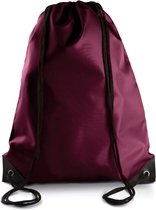 Sac de Sport /sac de transport rouge bordeaux avec cordon de serrage pratique 34 x 44 cm en polyester et coins renforcés