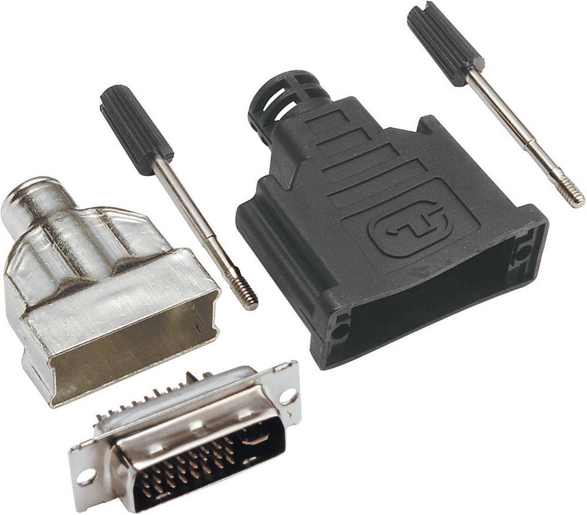 BKL Electronic 0908002 DVI-connector Stekker, recht Aantal polen: 29 Zilver 1 stuk(s)