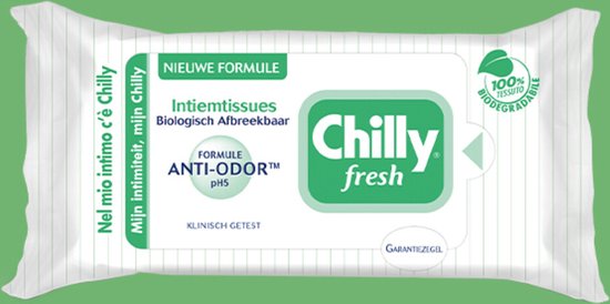 3x Chilly Pocket Intiemtissues Doekjes Gel & Fresh 12 stuks
