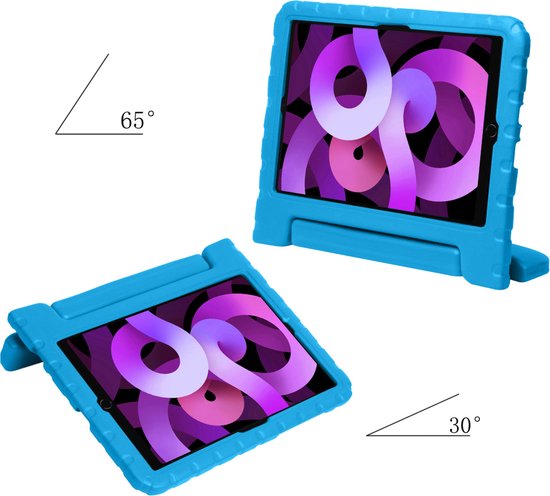 Coque iPad Air 2022 Bumper avec Glas de protection d'écran - Coque pour enfants iPad Air 5 (2022) adaptée aux Kids - iPad Air 5 Cover Vert
