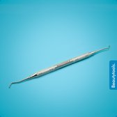 BeautyTools Pedicure Excavator - Nagelheffer Voor Ingegroeide Teennagels en Hoekjes - Nagellifter Dubbelzijdig 1.5 mm (16.5 cm) – Inox  (NL-0225)
