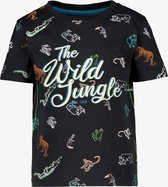TwoDay jongens T-shirt met print - Zwart - Maat 122/128