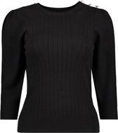 Only Trui Onlsansa 3/4 Pullover Knt 15220268 Black Dames Maat - XL