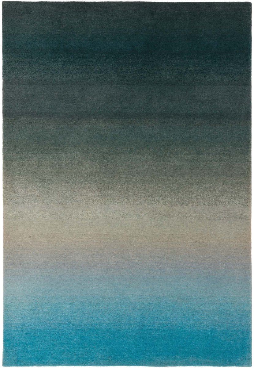 Easy Living - Ombre-Runner-Blue Vloerkleed - 200x290  - Rechthoek - Laagpolig Tapijt - Modern - Meerkleurig