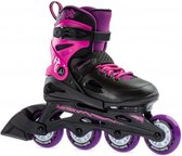 Rollerblade Fury  Inlineskates - Maat 36.5-40.5 - Meisjes - zwart/roze/paars