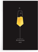Walljar - Mimosa Cocktail - Muurdecoratie - Poster