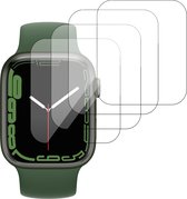 Screenprotector geschikt voor Apple Watch Series 4/5/6 40mm - Full Screen Protector - Gehard Glas - 4 Stuks