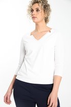 Cassis Dames T-shirt met sierspijkertjes - T-shirt - Maat 46