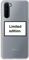 Case Company® - OnePlus Nord hoesje - Limited edition - Soft Cover Telefoonhoesje - Bescherming aan alle Kanten en Schermrand