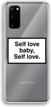 Case Company® - Samsung Galaxy S20 hoesje - Self love - Soft Cover Telefoonhoesje - Bescherming aan alle Kanten en Schermrand