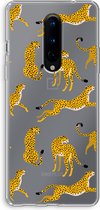 Case Company® - OnePlus 8 hoesje - Luipaard - Soft Cover Telefoonhoesje - Bescherming aan alle Kanten en Schermrand