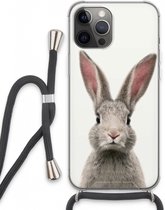 Case Company® - iPhone 13 Pro Max hoesje met Koord - Daisy - Telefoonhoesje met Zwart Koord - Extra Bescherming aan alle Kanten en Over de Schermrand