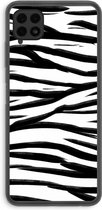 Case Company® - Samsung Galaxy A22 4G hoesje - Zebra pattern - Soft Cover Telefoonhoesje - Bescherming aan alle Kanten en Schermrand
