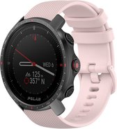 Siliconen Smartwatch bandje - Geschikt voor  Polar Grit X Pro siliconen bandje - roze - Strap-it Horlogeband / Polsband / Armband