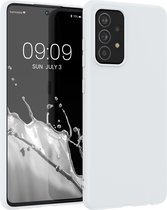kwmobile telefoonhoesje geschikt voor Samsung Galaxy A52 / A52 5G / A52s 5G - Hoesje voor smartphone - Back cover in mat wit