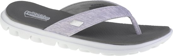 Skechers On The Go Flow 13631-WGY, Vrouwen, Grijs, Slippers, maat: 39 | bol