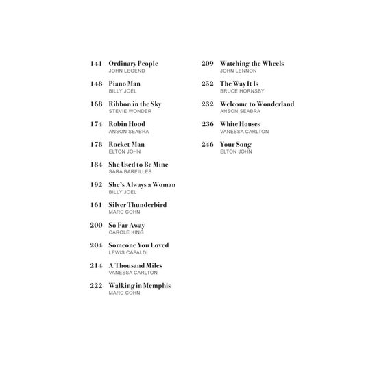 Piano Singer/Songwriters