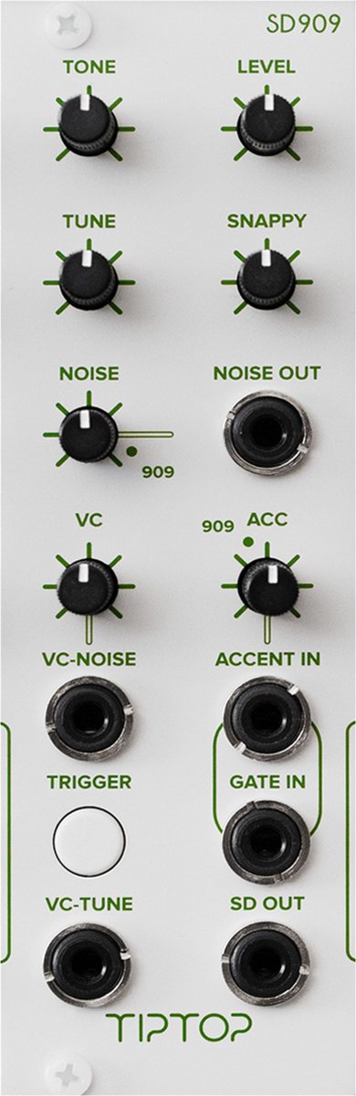 Tiptop Audio SD909 White - Drum modular synthesizer | bol