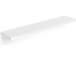 Casaria Wandplank Zwevend - 90 cm 15kg Belastbaar - Mat Wit