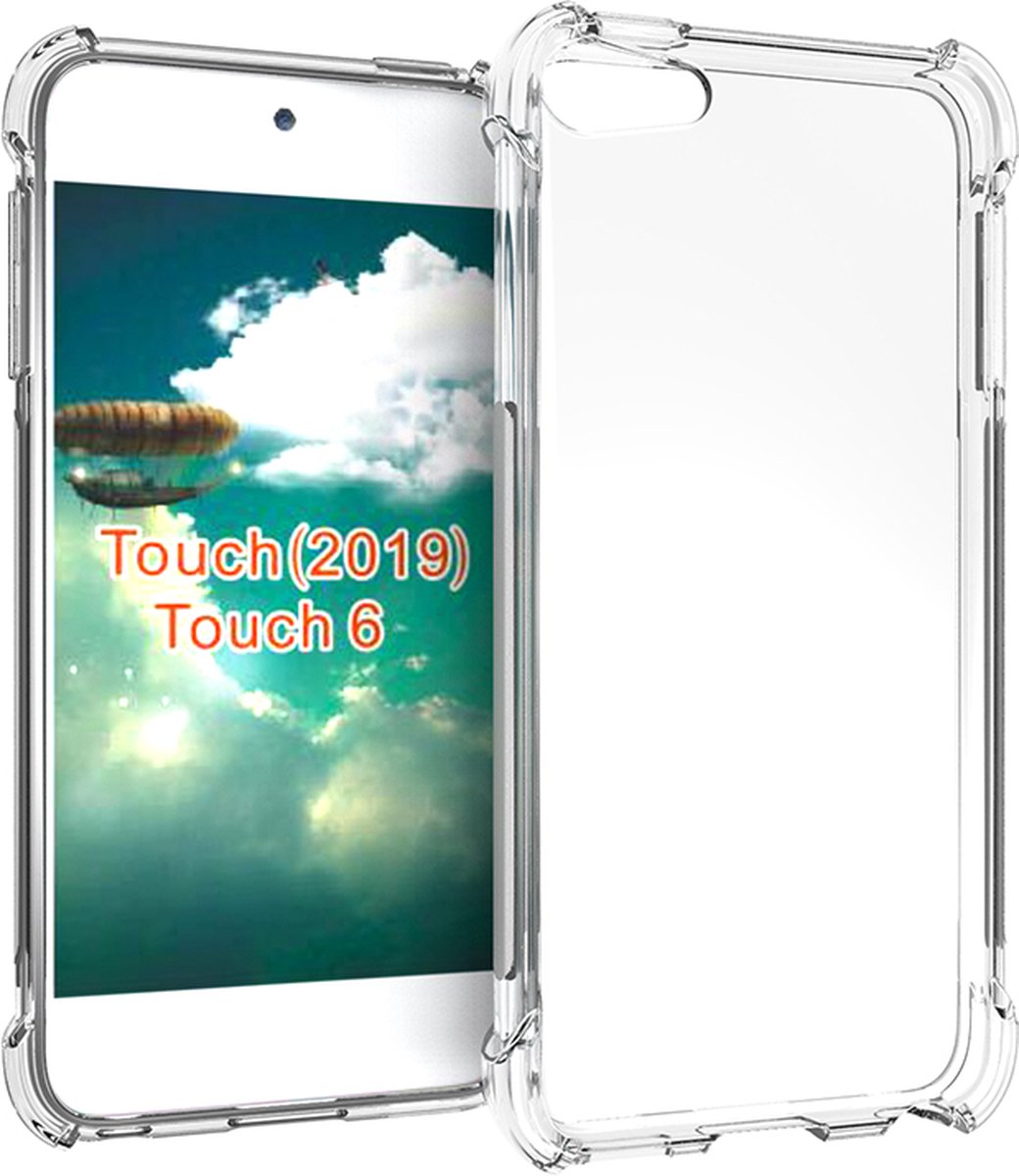 Peachy Antislip Valbestendig TPU Hoes Case voor de iPod Touch 5 iPod Touch 6 iPod Touch 7 - Transparant - Peachy