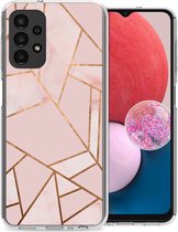 iMoshion Hoesje Geschikt voor Samsung Galaxy A13 (4G) Hoesje Siliconen - iMoshion Design hoesje - Roze / Pink Graphic