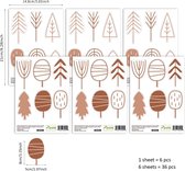 Merkloos - muursticker - bomen - kinderkamer inspiratie - wanddecoratie