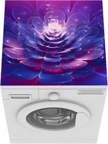 Wasmachine beschermer mat - Bloem - Licht - Abstract - Breedte 60 cm x hoogte 60 cm