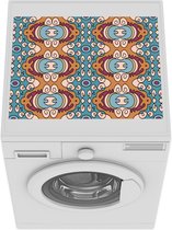 Wasmachine beschermer mat - Patroon - Design - Blauw - Breedte 55 cm x hoogte 45 cm