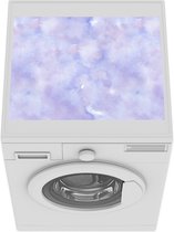 Wasmachine beschermer mat - Waterverf - Patroon - Paars - Breedte 55 cm x hoogte 45 cm