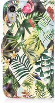 Peachy Cover Booklet case hoesje jungle bladeren design iPhone XR - Bladeren