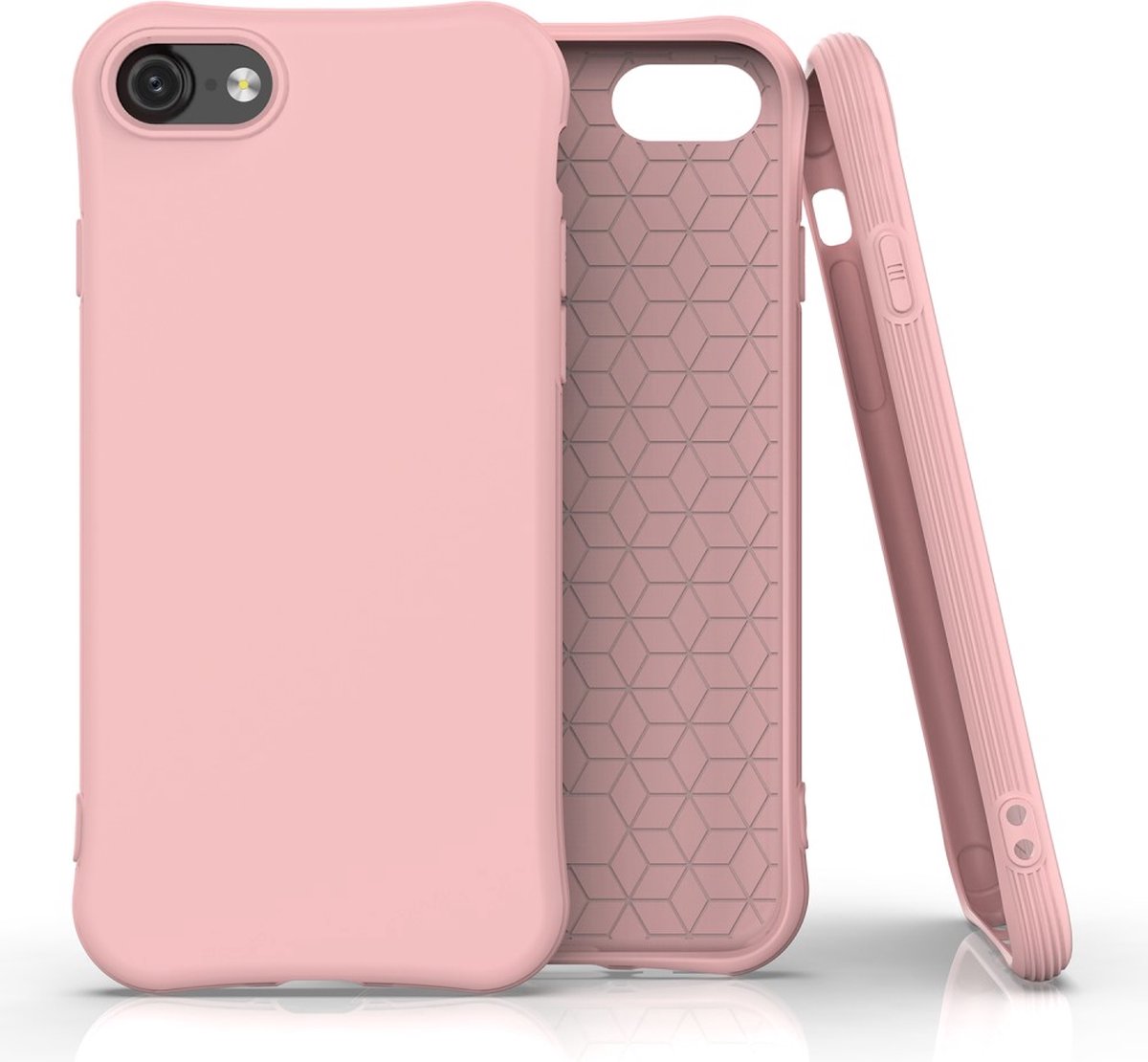 Peachy Soft case TPU hoesje geschikt voor iPhone 7, iPhone 8 en iPhone SE 2020 SE 2022 - roze