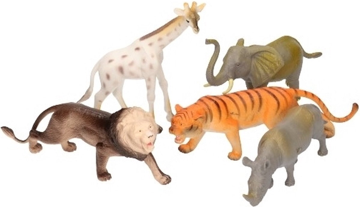 set grote plastic safari dieren stuks | bol.com