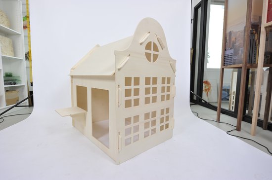 Kabelbaan Dalset kiem Designnest Play wooden house Speelhuis hout | bol.com