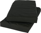 Paquet de coussins de table de pique-nique MaximaVida Noir de carbone 55 x 27,5 x 5 cm - hydrofuge - 6 pièces