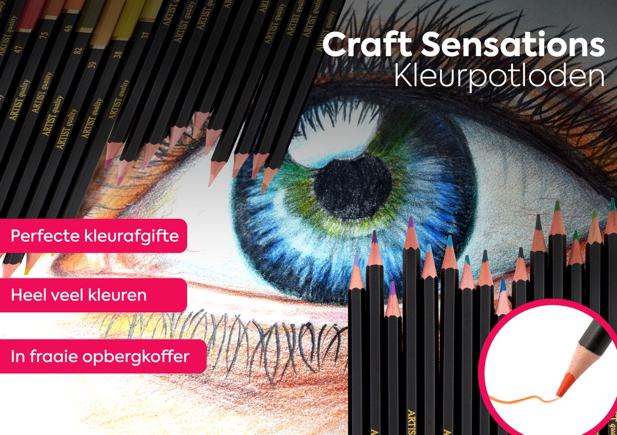 100 kleurpotloden voor volwassenen Efimeso professionele kleurpotloden met zwarte ritssluiting Kleurpotloden set ideaal voor volwassenen Kinderen kunstenaars tekenen schetsen kleuren