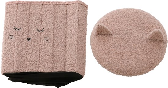 Rebecca Mobili Fauteuil zonder vulling, hoes poef, blauw polyester