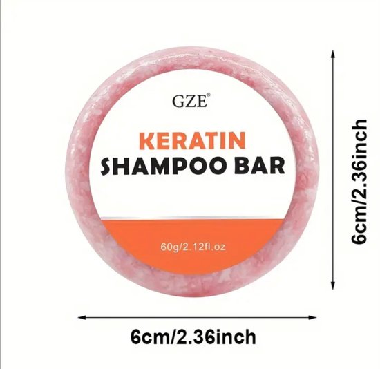 Keratin shampoo bar 2 x in een set LAATSTE STUKS