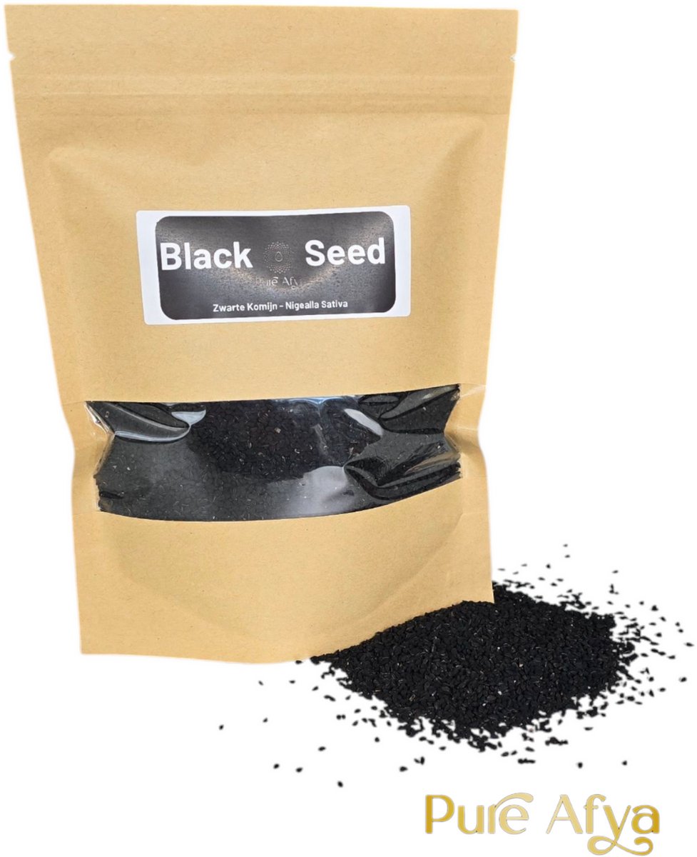 Pure Afya® Biologische zwarte zaad | Nigella Sativa | Organic Black Seeds - 250g | PREMIUM KWALITEIT