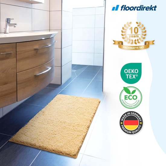SKY Tapis de Badmat - Sky Soft - Tapis de Douche - Antidérapant - Beige - 70 x 120 cm